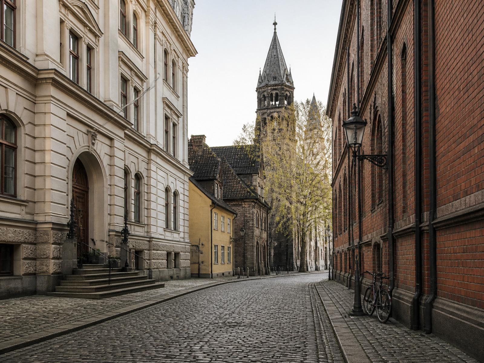 Editorial view of Lund, Sweden — historic engineering city
